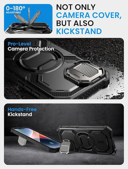 Supcase Iblsn Armorbox Mag Back Cover Σιλικόνης Μαύρο (Apple iPhone 16e)
