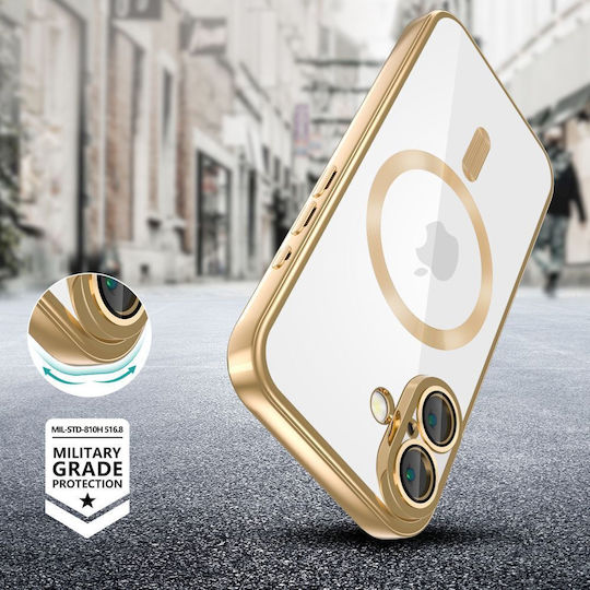 Tech-Protect Magflex Umschlag Rückseite Kunststoff Gold (iPhone 17e / 16e)