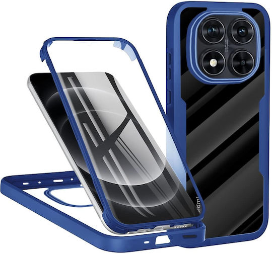Techsuit ColorVerse Калъф С Пълно Покритие (360°) От Силикон Син Redmi Note 14 Pro Honor X7