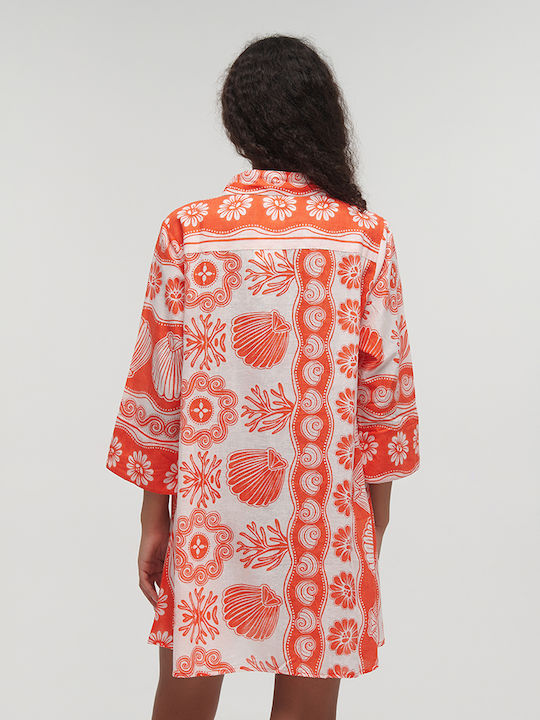 Ble Resort Collection Women's Caftan Beachwear Multicolor
