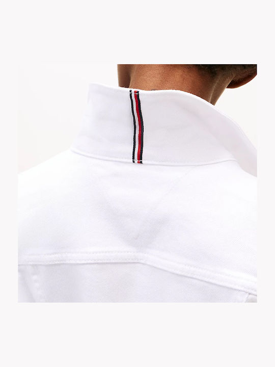 Scurtă Jachetă de femei din denim White