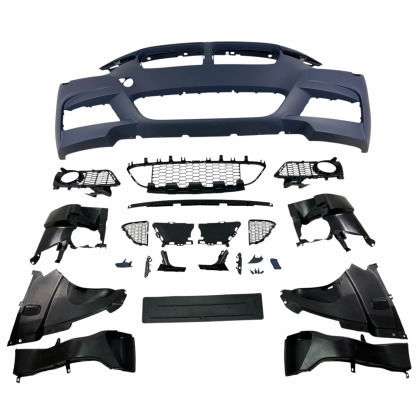 Предна броня BMW F30 2012-2018 M Pack дизайн отвор за фарове за мъгла без парктроник