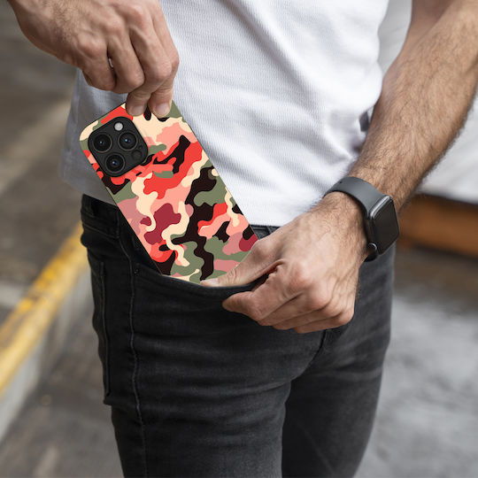 Sonique Camouflage Army Series Case for Honor 50 5G Nova 9 Red