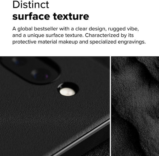 Ringke Umschlag Rückseite Silikon Schwarz (Google Pixel 9a)