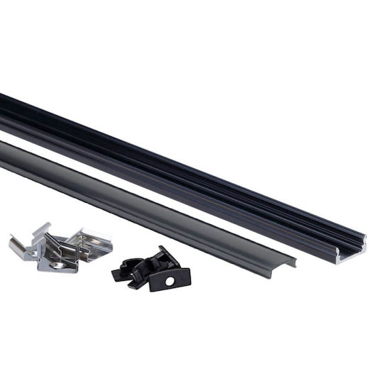 Eurospot Προφίλ Αλουμινίου Ταινίας LED 200x1.7x0.7εκ.