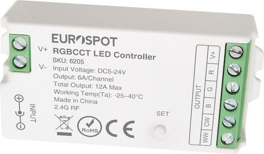 Eurospot Led Controller Rf 2.4ghz Rgbcct Ταινία Eu6205