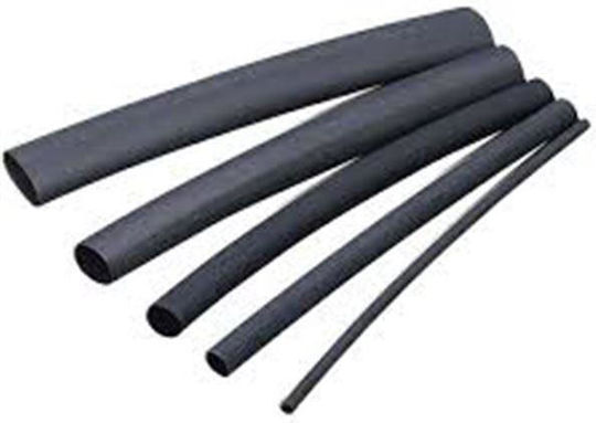 Ergom Heat-Shrink Tubing with Internal Adhesive and Shrinkage Ratio 3:1 Black Black 261-610120400