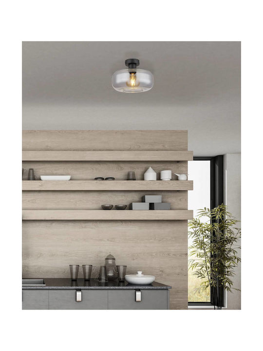 Globo Lighting Ceiling Mount Light Gray with Socket E27