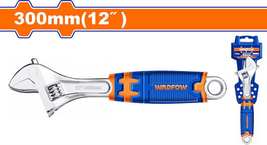 Wadfow French Wrench with Adjustable Opening 41mm and Anti-Slip Handle 300mm
