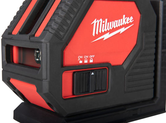 Milwaukee Γραμμικό Αλφάδι Laser Πράσινης Δέσμης με Εύρος Εργασίας 30m