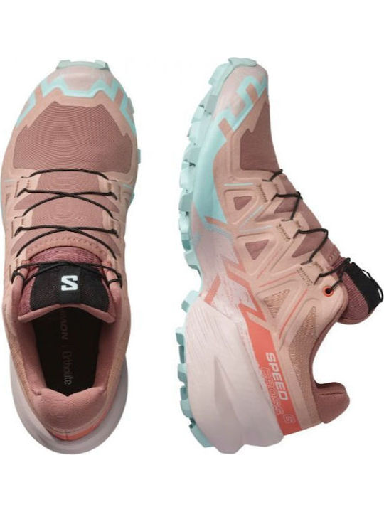 Salomon Speedcross 6 Γυναικεία Ορειβατικά Παπούτσια Ροζ
