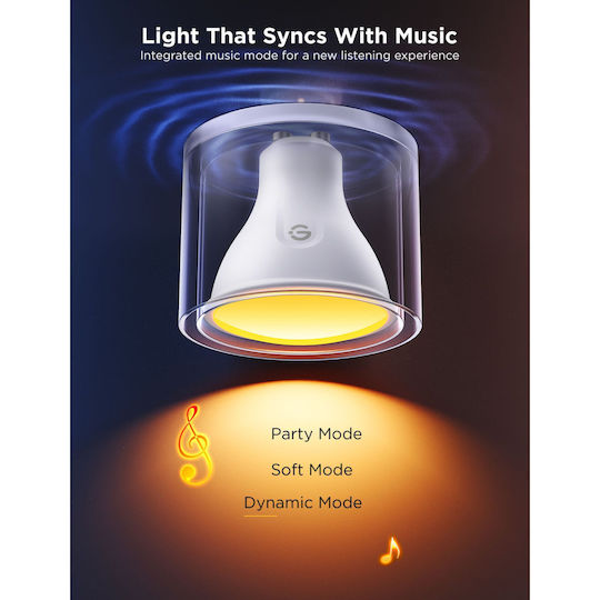 Govee Smart Bulbs LED for Socket GU10 RGBW 400lm 2pcs