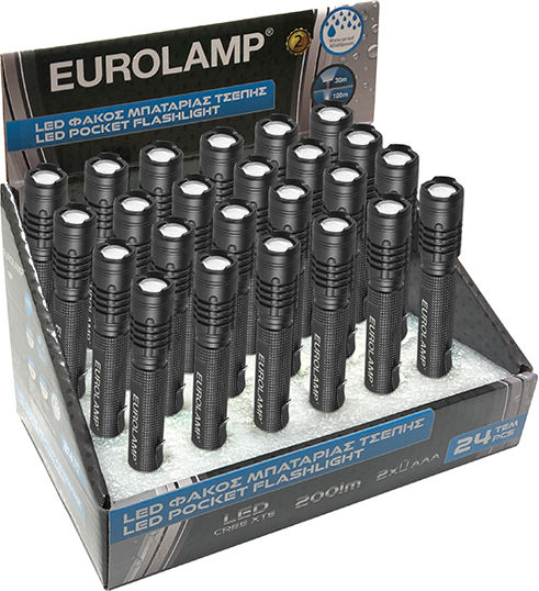Eurolamp Φακός LED IP44 με Μέγιστη Φωτεινότητα 200lm