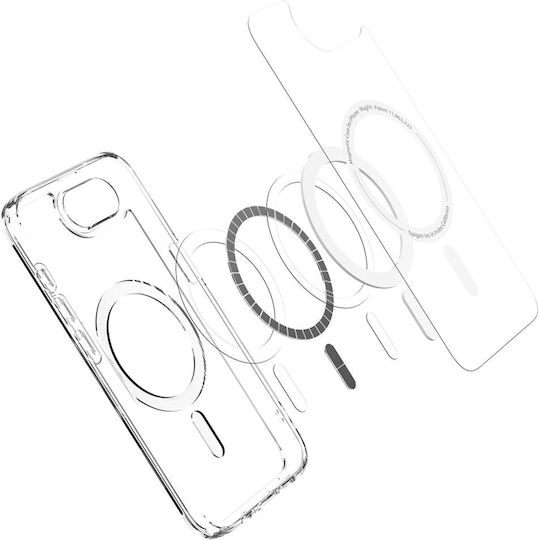 Spigen Ultra Hybrid MagFit Rückseite Silikon / Kunststoff 1,2 mm Transparent (iPhone 17e / 16e)