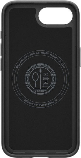 Spigen Thin Fit Magsafe Заден Калъф Пластмаса 1.55mm Черен (iPhone 17e / 16e)