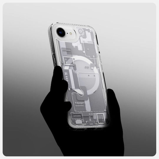 Spigen Ultra Hybrid Zero One (MagFit) Back Cover Plastic / Silicone 1.2mm White (iPhone 17e / 16e)