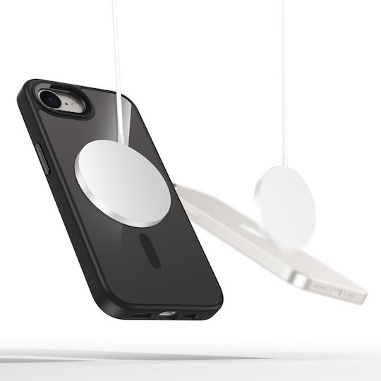 Tech-Protect Magmat Back Cover Plastic / Silicone Black (iPhone 17e / 16e)