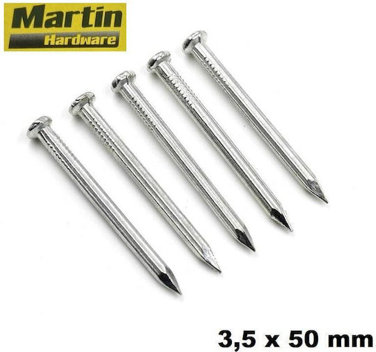 Steel Nails Ribbed 3.5x50mm Martin 94030 100pcs