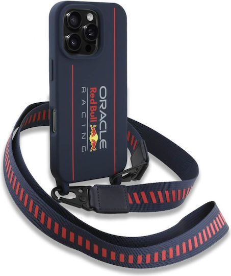 Red Bull Back Cover Silicon cu Curea Albastru marin (iPhone 16 Pro Max)