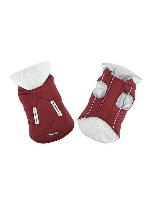 Pet Interest Sportive Jacket Μπουφάν Σκύλου με Κουκούλα Καφέ Medium