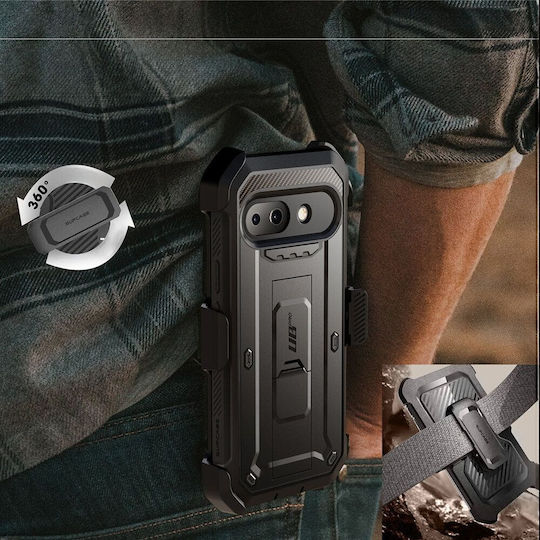 Supcase Unicorn Beetle Pro Back Cover Σιλικόνης Μαύρο (Google Pixel 9a)