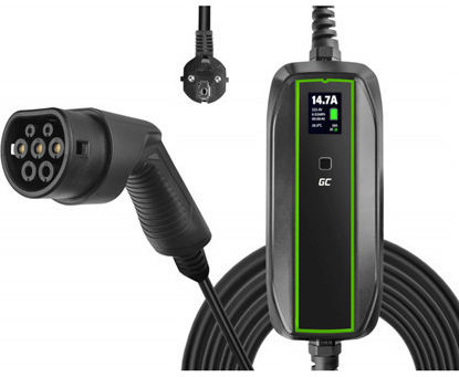 Green Cell PowerCable Portable Single Phase 3.6kW Charging Station with Built-in Cable Type 2 (EV16)