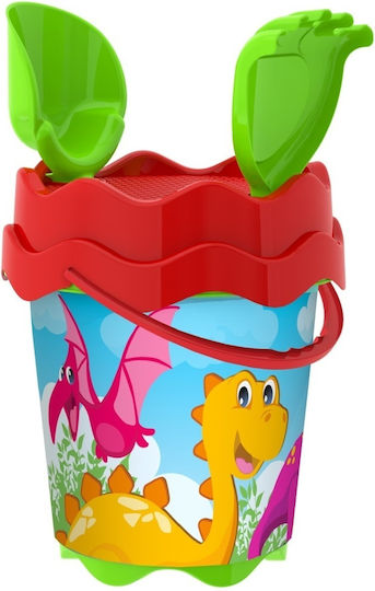 Martin Toys Σετ Κουβαδάκι Παραλίας με Αξεσουάρ Κίτρινο 17εκ. 4τμχ