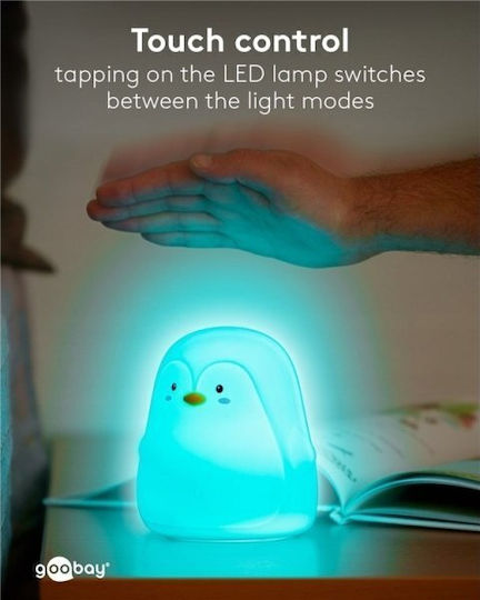 Goobay Goobay Nursery Night Light LED Penguin Power White