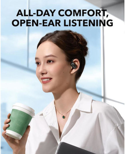 Soundcore by Anker AeroFit 2 Offenes Ohr Bluetooth-Freisprecheinrichtung Kopfhörer mit Schweißresistenz und Ladeetui Schwarz