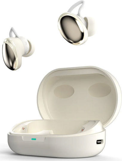 HiFuture FUSION In-Ear Bluetooth-Freisprecheinrichtung Kopfhörer mit Ladeetui Ivory White
