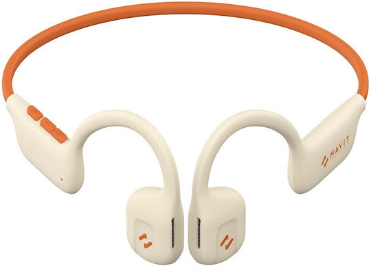 Havit Freego1 Air Conductie Osoasa Bluetooth Handsfree Căști cu Rezistență la Transpirație Bej