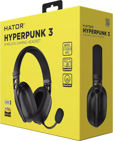 HATOR Hyperpunk 3 ESH15 Ασύρματο Over Ear Gaming Headset με σύνδεση Bluetooth / USB for PC