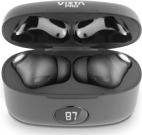 Vieta Pro Fade In-ear Bluetooth Handsfree Ακουστικά με Θήκη Φόρτισης Μαύρα