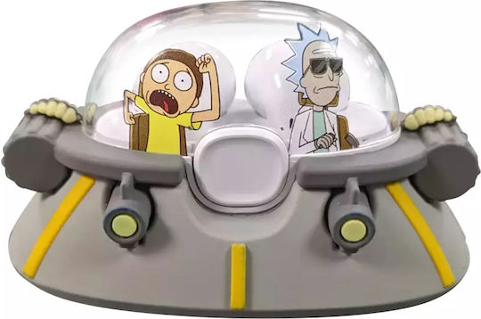 Rick And Morty Tws In-ear Bluetooth Handsfree Ακουστικά με Θήκη Φόρτισης Γκρι