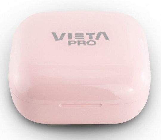 Vieta Pro Feel In-ear Bluetooth Handsfree Ακουστικά με Θήκη Φόρτισης Ροζ
