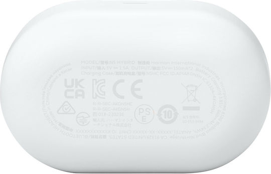AKG N5 Hybrid In-ear Bluetooth Handsfree Căști cu Rezistență la Transpirație și Carcasă de Încărcare Alb
