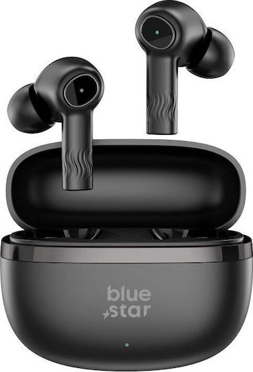 Blue Star AC20E In-ear Bluetooth Handsfree Căști cu Carcasă de Încărcare Negru