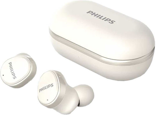 Philips TAT4556 In-ear Bluetooth Handsfree Ακουστικά με Αντοχή στον Ιδρώτα και Θήκη Φόρτισης Λευκά