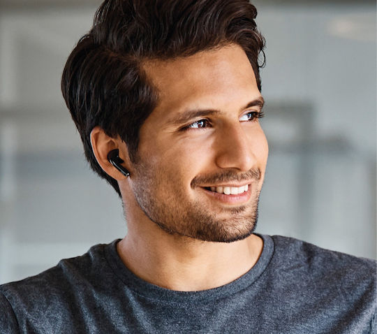 Cellular Line Eclipse In-ear Bluetooth Handsfree Ακουστικά με Θήκη Φόρτισης Λευκά