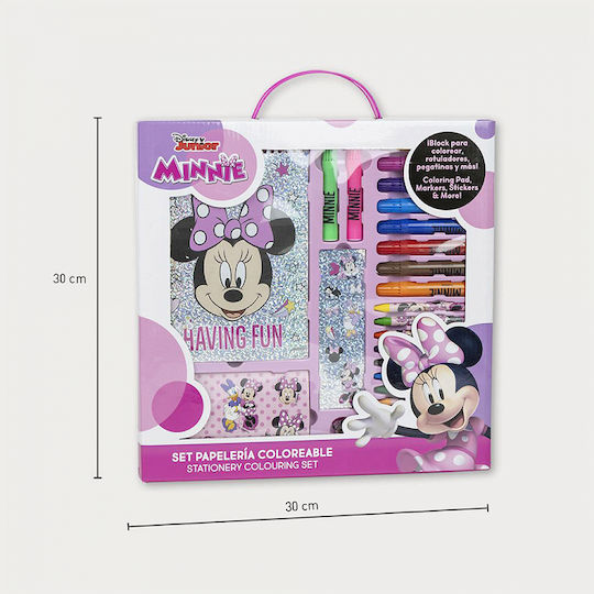 26-Piece Disney Minnie Mouse Coloring and Drawing Box Set