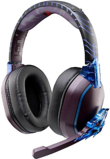 Lexip Madara Destruction Wireless Over Ear Gaming Headset with 3.5 mm / Bluetooth Connectivity Brown for Nintendo Switch / PC / PS4 / PS5 / XBOX