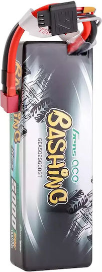 Gens Ace Bashing Μπαταρία Li-Po 7.4V 5000mAh 60C 2S T-Plug για Τηλεκατευθυνόμενο