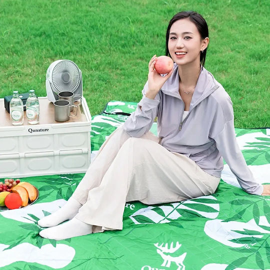 Qunature Qunature Picnic Blanket 2x2cm in Green Color
