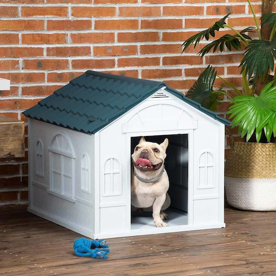 Luxe Dog House Plastic Outdoor Gray 76x65x64cm