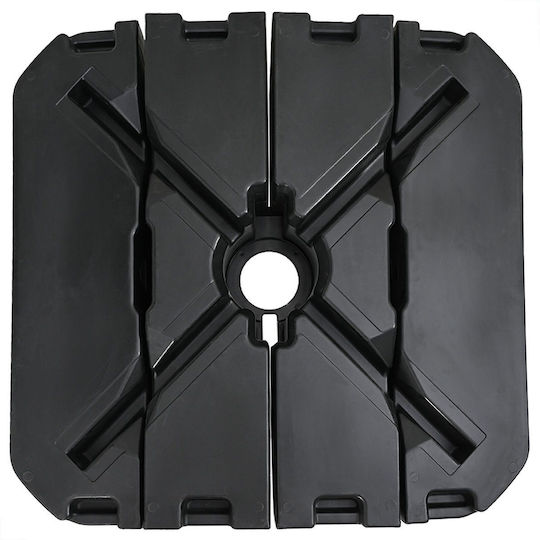 vidaXL Umbrella Base Plastic Square Beige