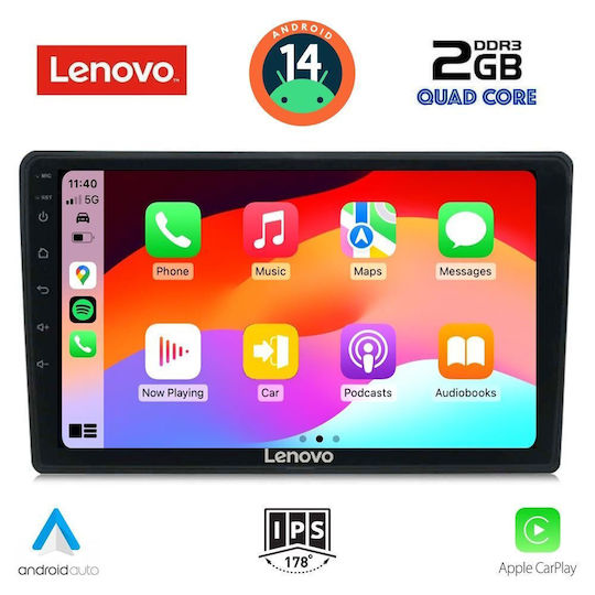 Lenovo Car Audio System for Alfa Romeo Spider / Brera 2004-2012 (Bluetooth/USB/AUX/WiFi/GPS/Apple-Carplay/Android-Auto) with Touch Screen 9"
