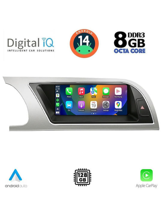 Digital IQ Auto-Audiosystem für Audi A4 2008-2012 (Bluetooth/USB/WiFi/GPS/Apple-Carplay/Android-Auto) mit Touchscreen 8.8"