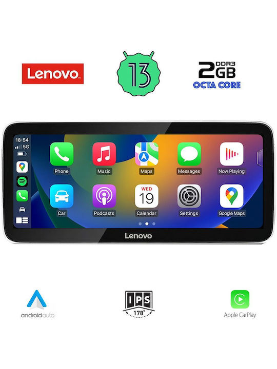 Lenovo Ηχοσύστημα Αυτοκινήτου για Audi A6 2012-2015 (Bluetooth/USB/WiFi/GPS/Apple-Carplay/Android-Auto) με Οθόνη Αφής 12.3"