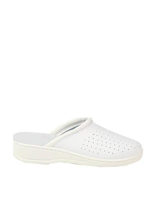 Adco Herren Clogs Weiß