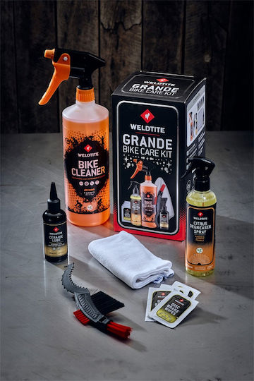 Комплект за почистване и смазване на велосипеди Grande Bike Care Weldtite
